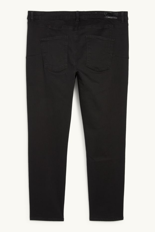 Dames - Slim jeans - mid waist - shaping jeans - zwart