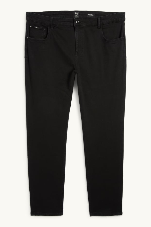 Dames - Slim jeans - mid waist - shaping jeans - zwart