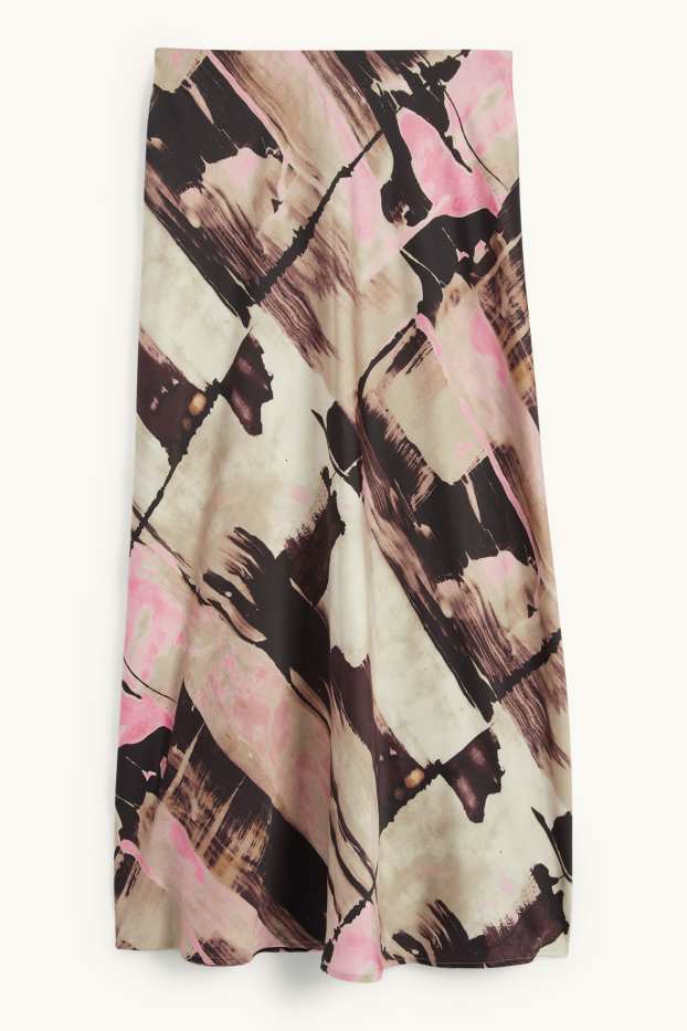 Femmes - Jupe - à motif - beige