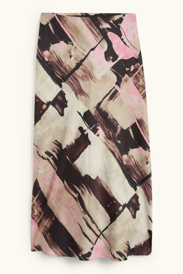 Femmes - Jupe - à motif - beige