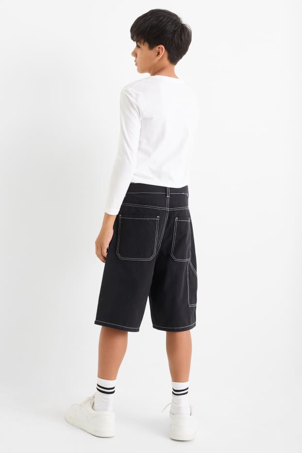 Children Boys - Bermuda shorts - black