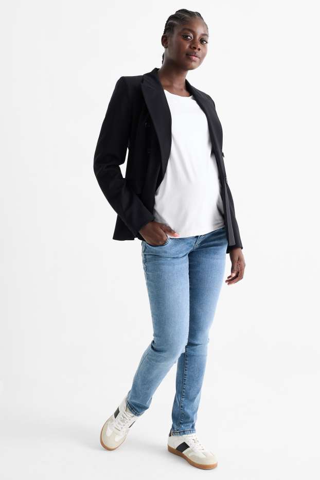 Femmes - Jean de grossesse - slim jean - LYCRA® - jean bleu