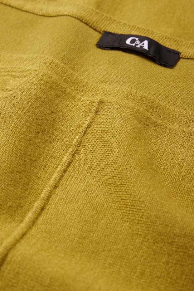 Femmes - Pull en maille fine - noir / beige