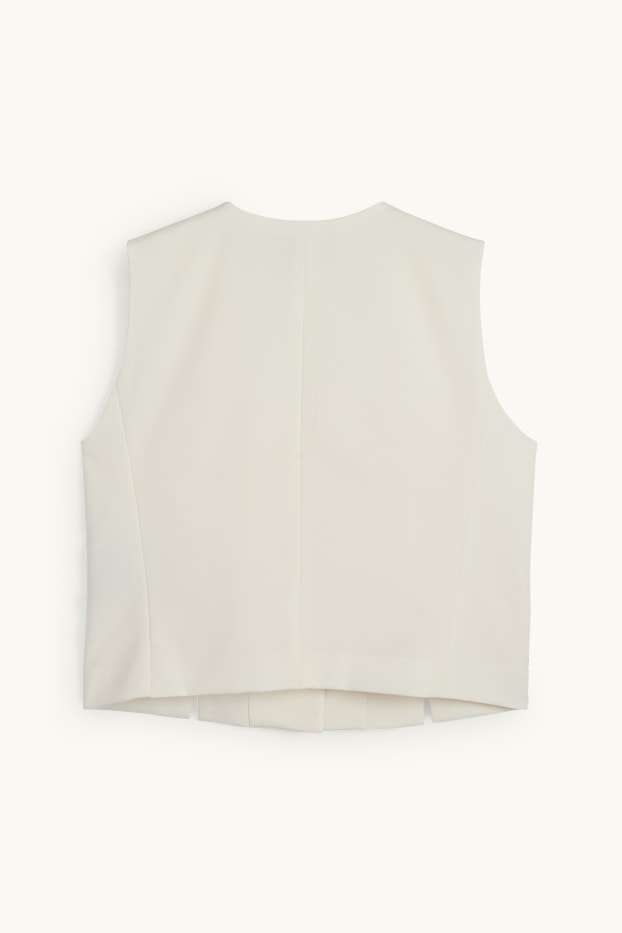 Women - Business waistcoat - loose fit - cremewhite
