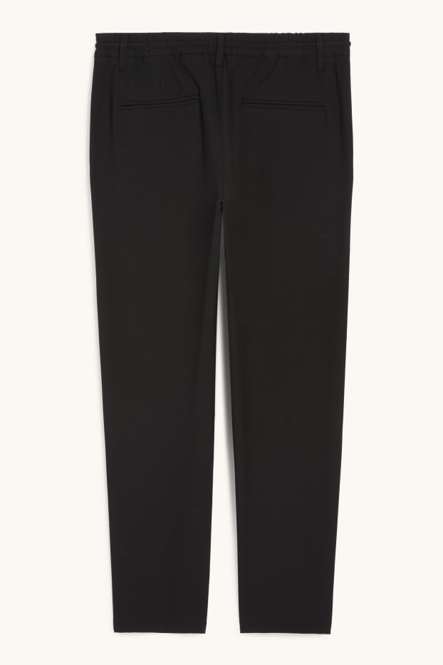 Men - Chinos - tapered fit - black