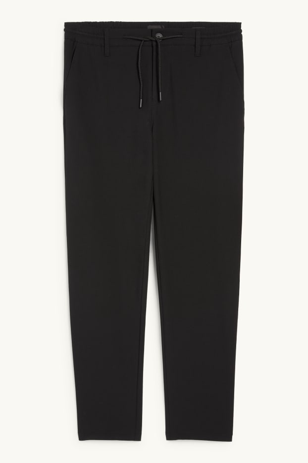 Men - Chinos - tapered fit - black
