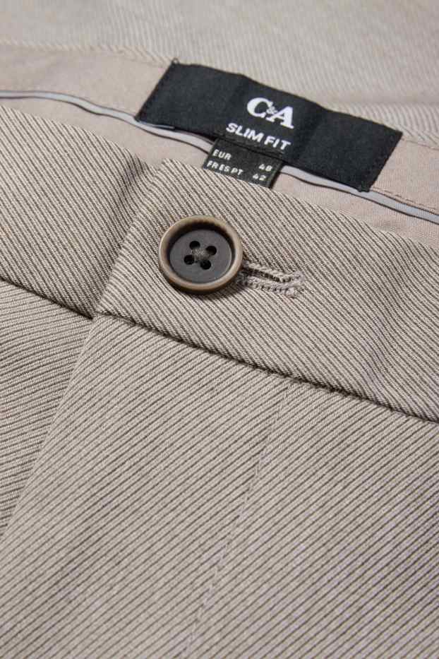 Herren - Baukasten-Hose - Slim Fit - Flex - grau