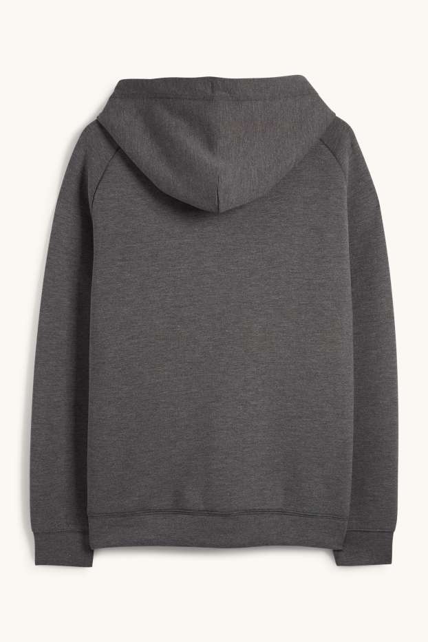 Home - Jaqueta tècnica amb caputxa - gris fosc jaspiat