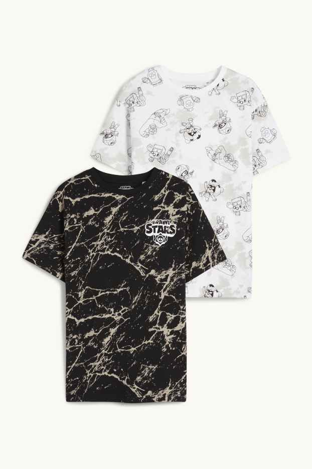 Children Boys - Multipack of 2 - Brawl Stars - short sleeve T-shirt - black / white