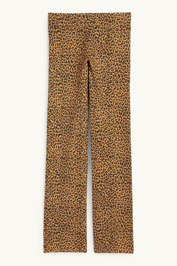 Femmes - Leggings - imprimé léopard - marron clair