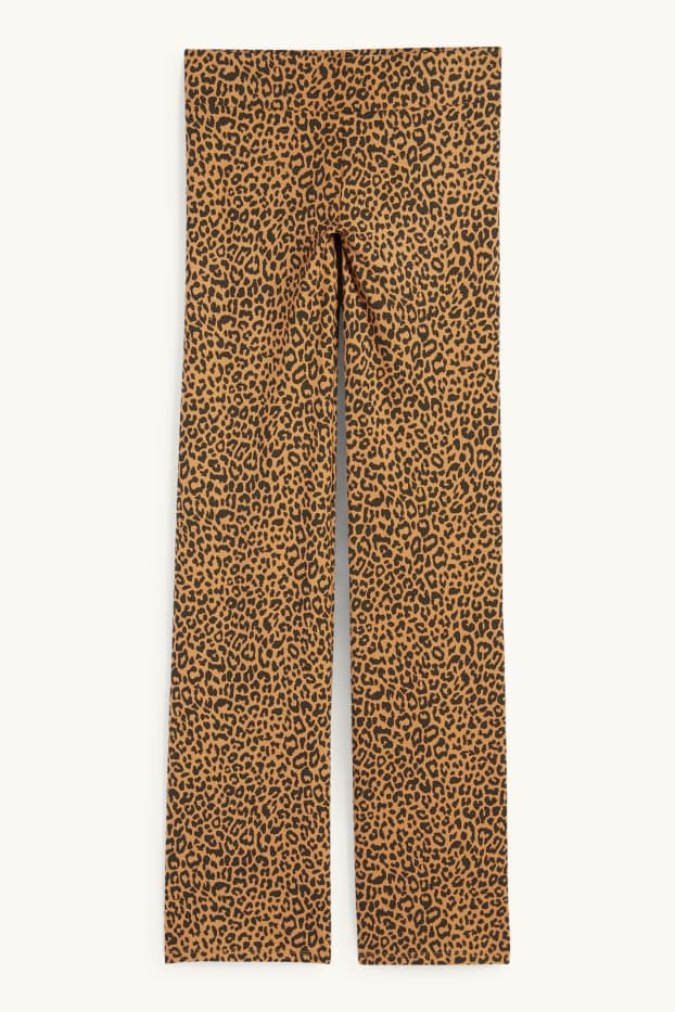 Femmes - Leggings - imprimé léopard - marron clair