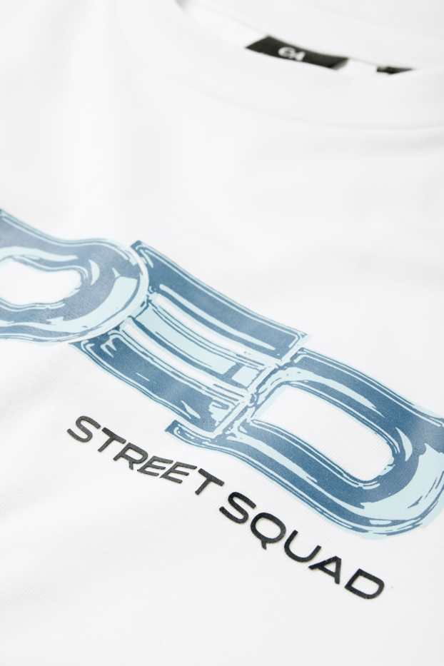 Hommes - T-shirt - relaxed fit - blanc