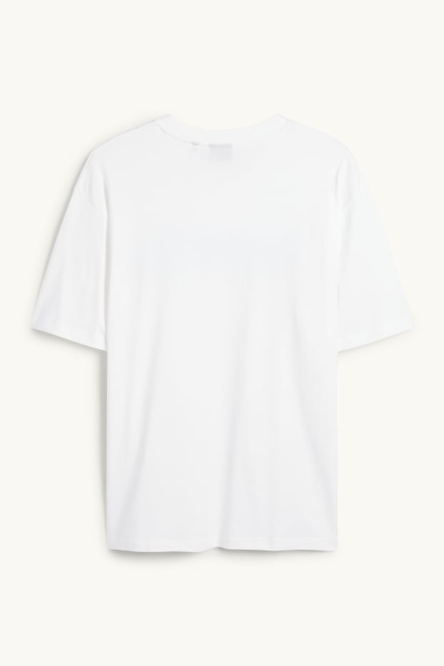 Hommes - T-shirt - relaxed fit - blanc