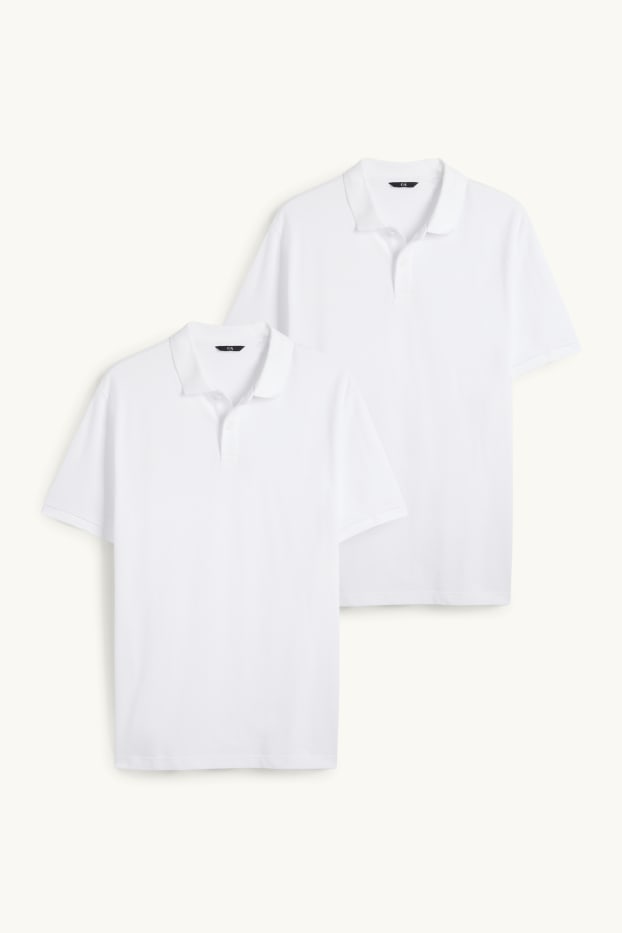 Home - Paquet de 2 - polo - regular fit - blanc