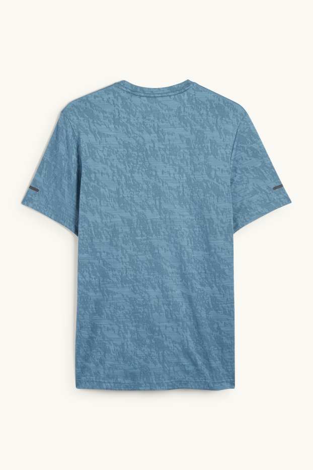 Hombre - Camiseta funcional - con textura - azul