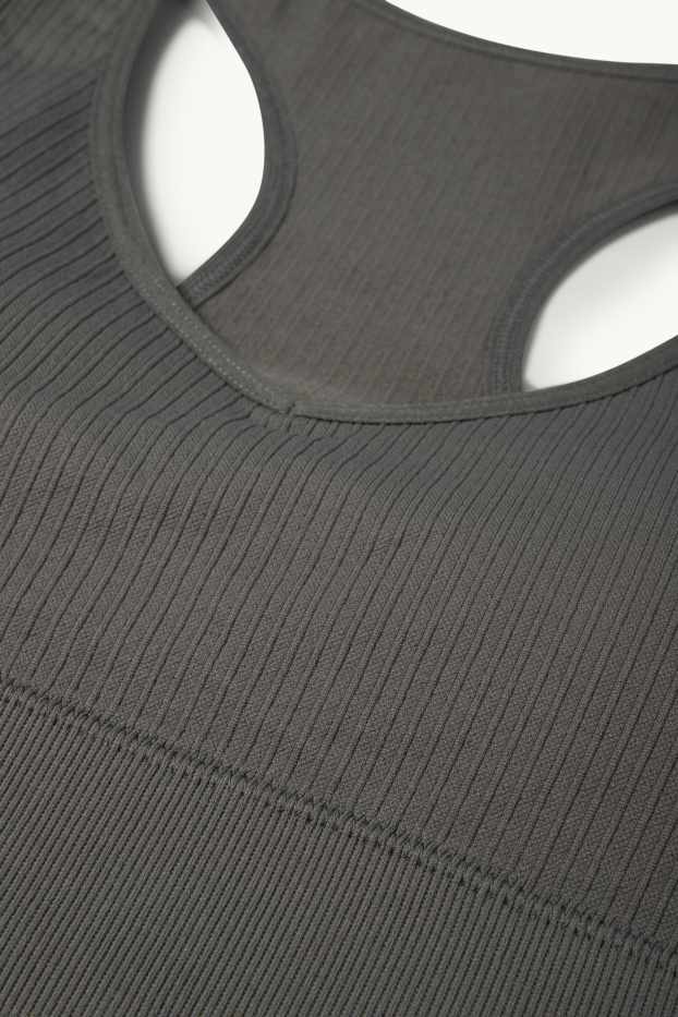 Donna - Reggiseno sportivo - imbottito - senza cuciture - verde