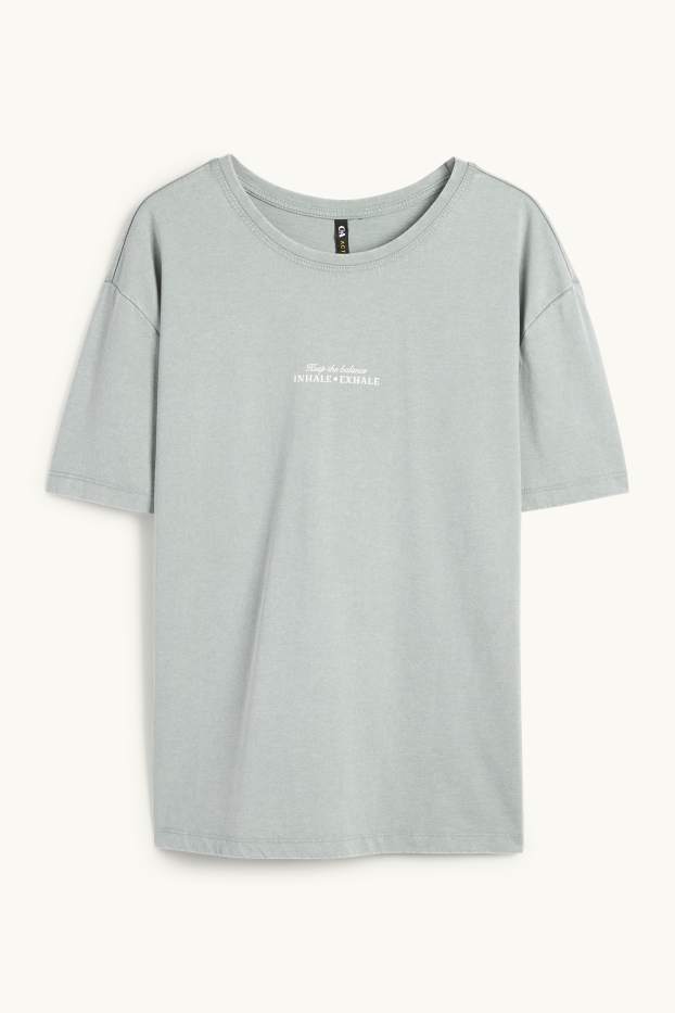 Donna - T-shirt sportiva - verde chiaro