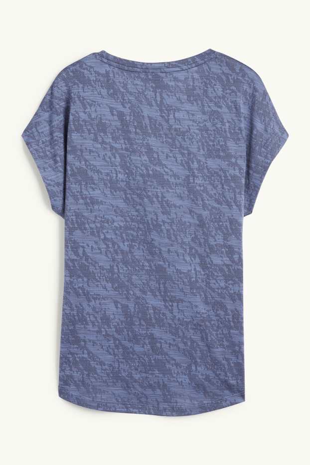 Femmes - Haut de sport - finition texturée - bleu foncé