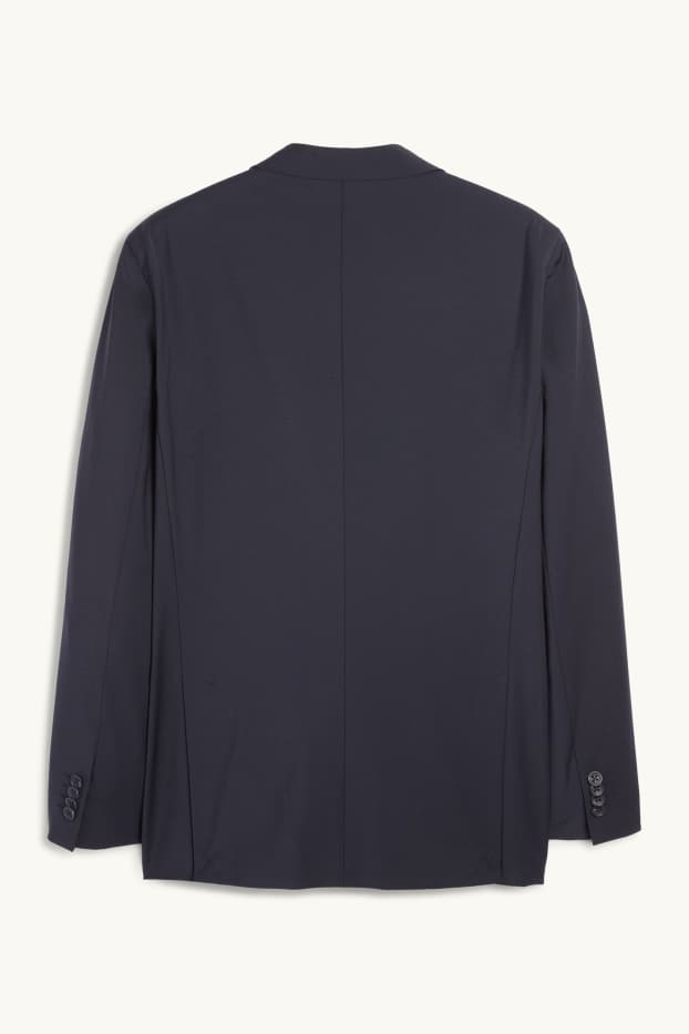 Herren - Baukasten-Sakko - Regular Fit - Flex - Schurwoll-Mix - dunkelblau