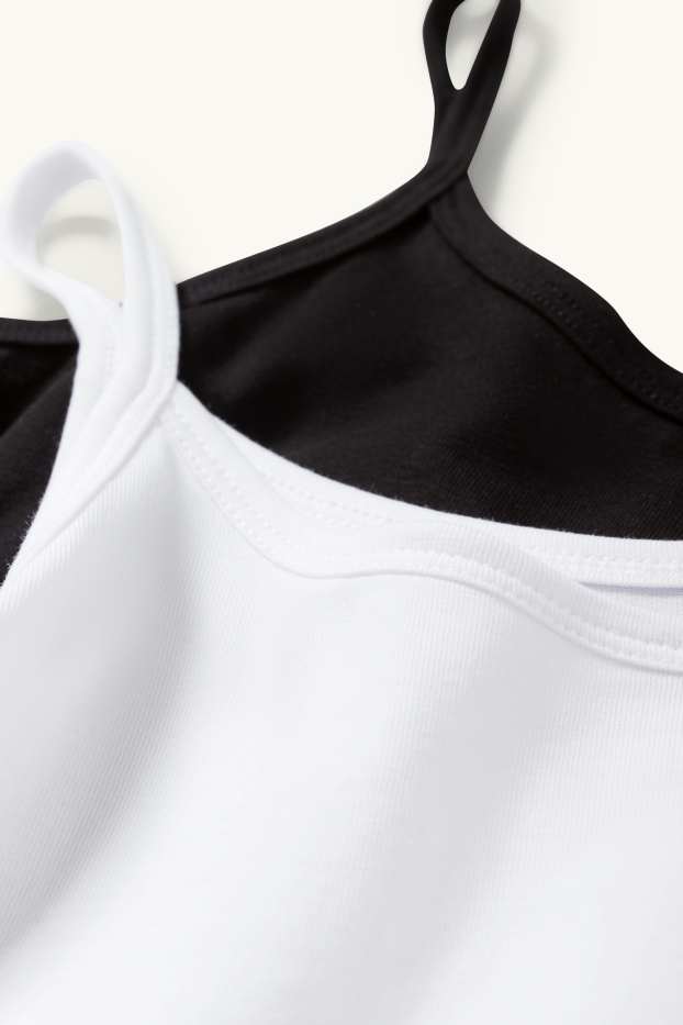 Bambine - Confezione da 2 - canotta - bianco