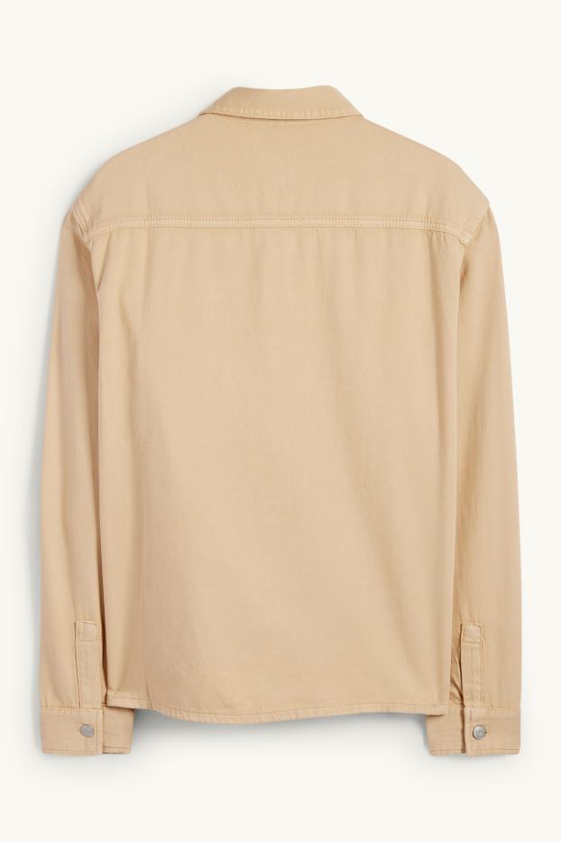 Home - Camisa texana - relaxed fit - Kent - beix