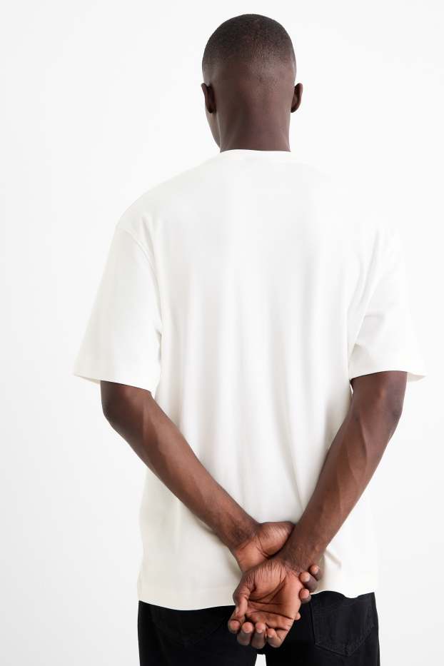 Home - Paquet de 2 - samarreta de mànigues curtes- relaxed fit - blanc