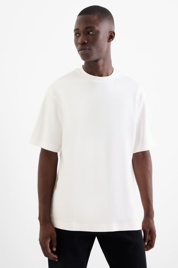 Home - Paquet de 2 - samarreta de mànigues curtes- relaxed fit - blanc