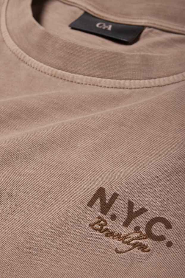 Herren - T-Shirt - Relaxed Fit - hellbraun