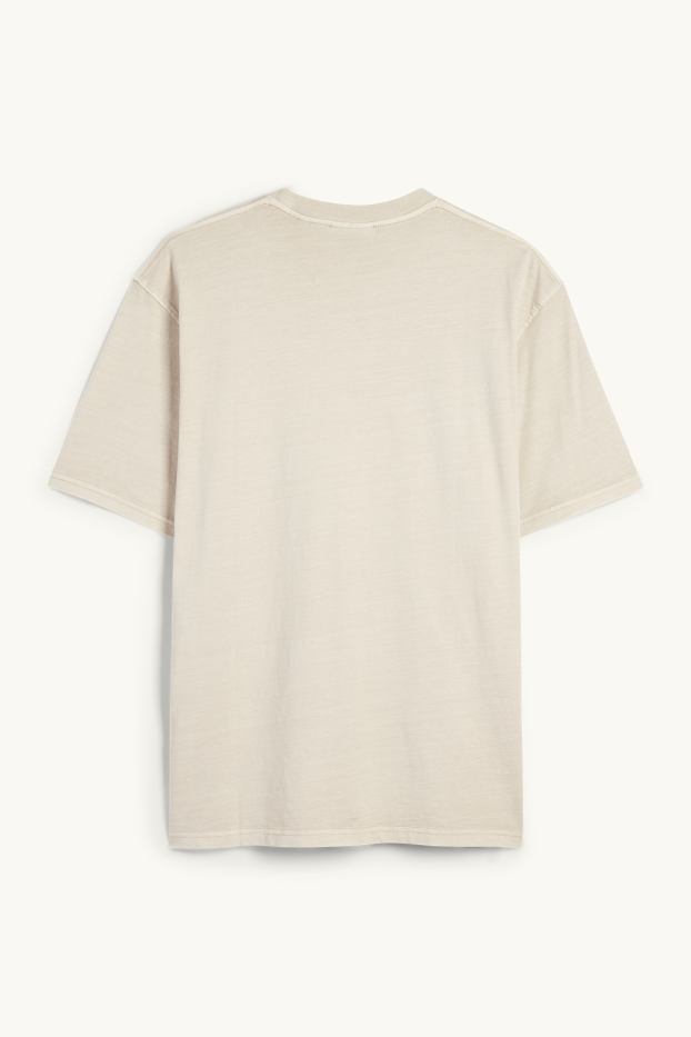 Bărbați - Tricou - relaxed fit - bej deschis