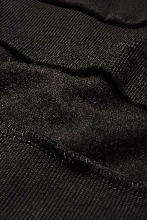 Femei - Rochie din molton - negru