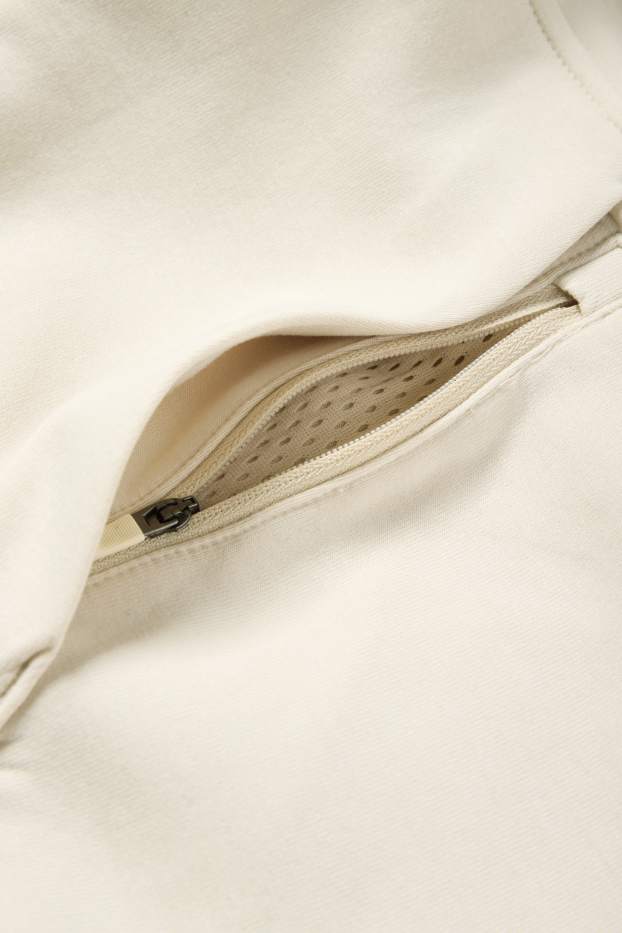 Home - Dessuadora oberta tècnica amb caputxa - blanc trencat