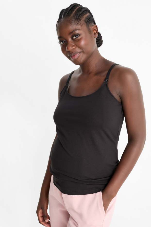 Women - Multipack of 2 - nursing top - black