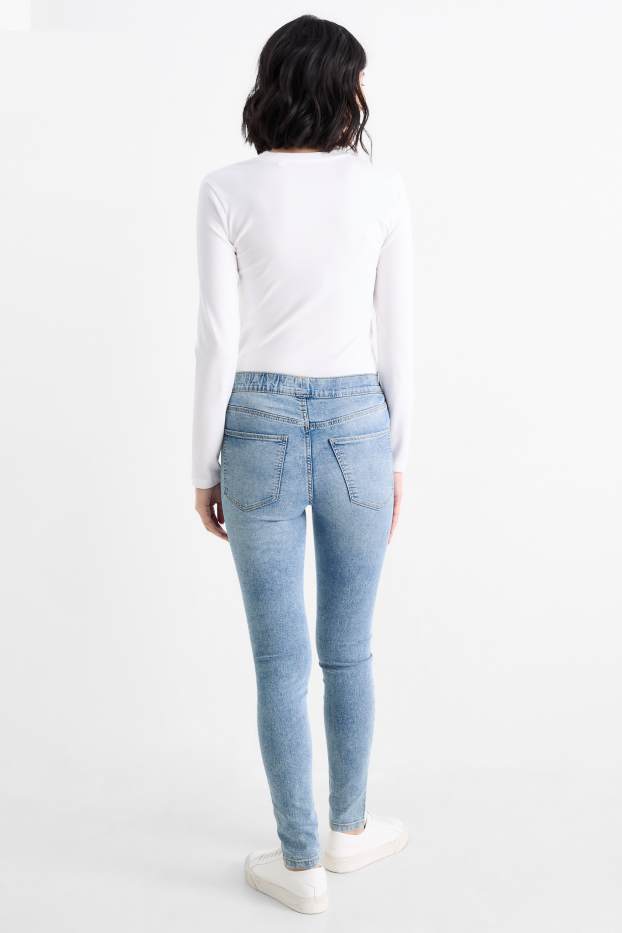 Femei - Multipack 2 perechi - jegging jeans - talie medie - denim-albastru deschis