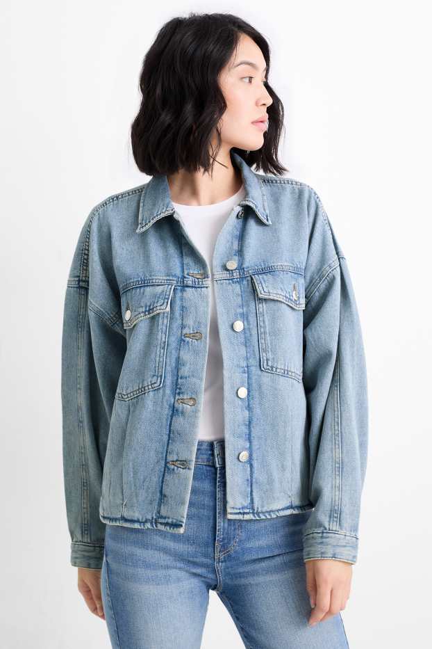 Femmes - Veste en jean - jean bleu clair