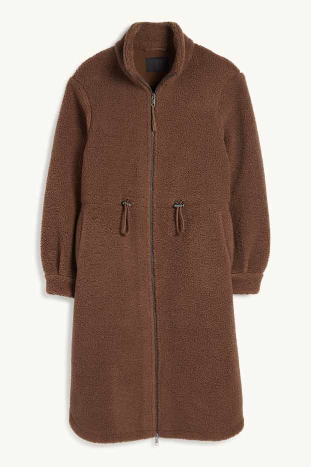 Dona - Abric de pèl sintètic - marró