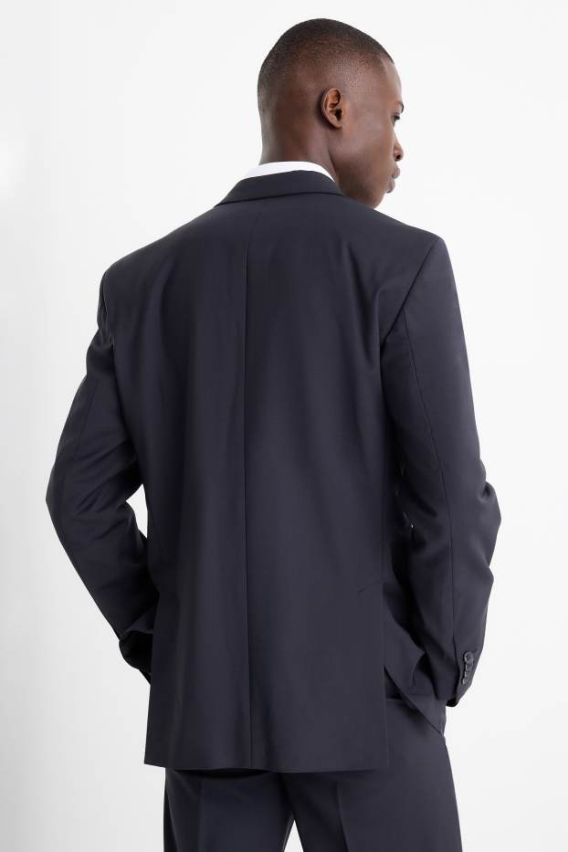 Herren - Baukasten-Sakko - Regular Fit - Flex - Schurwoll-Mix - dunkelblau