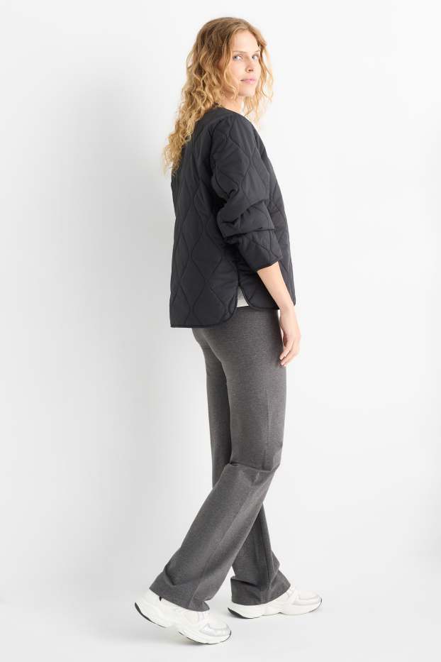 Women - Flared leggings - dark gray