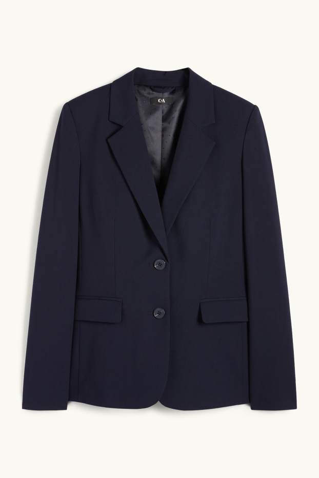 Dames - Business-blazer - regular fit - donkerblauw