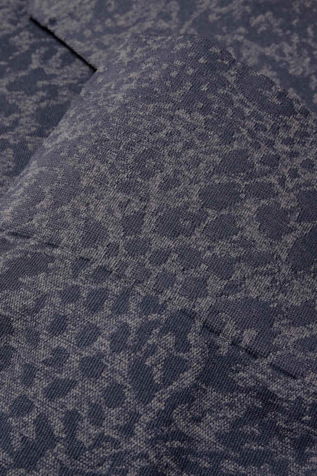 Femmes - Leggings de sport - à motif - bleu foncé