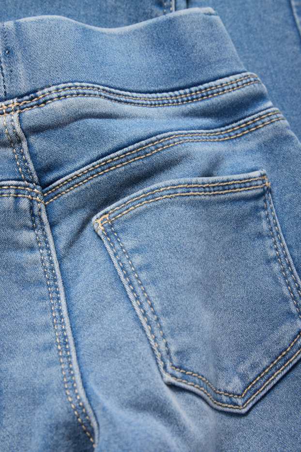 Kinderen: meisjes - Wide leg jegging - jeansblauw