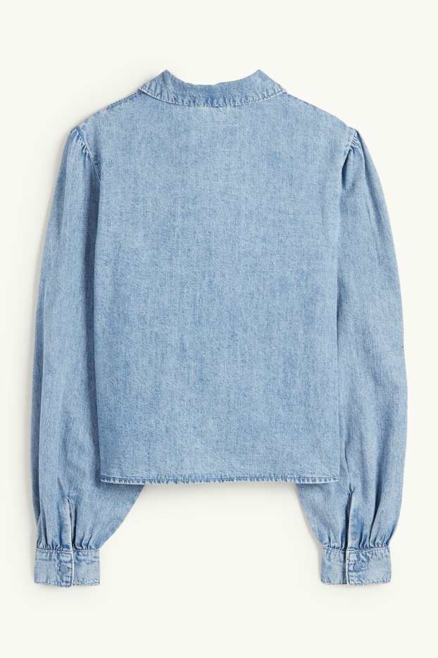 Women - Denim blouse - denim-light blue