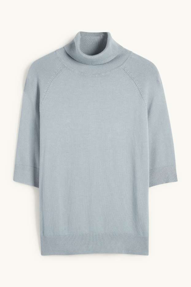 Dames - Coltrui - korte mouwen - turquoise