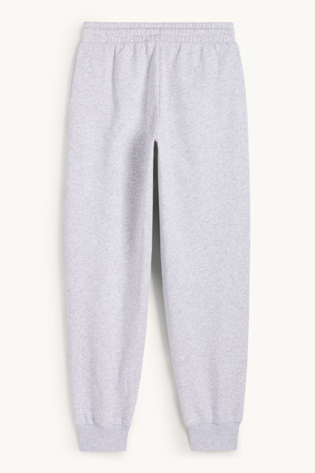 Dames - Joggingbroek - licht grijs-mix