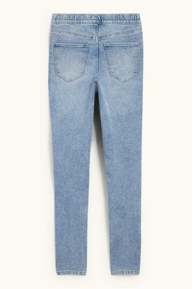 Dames - Jegging jeans - mid waist - jeanslichtblauw