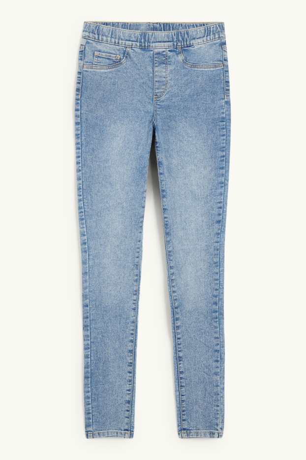 Dames - Jegging jeans - mid waist - jeanslichtblauw