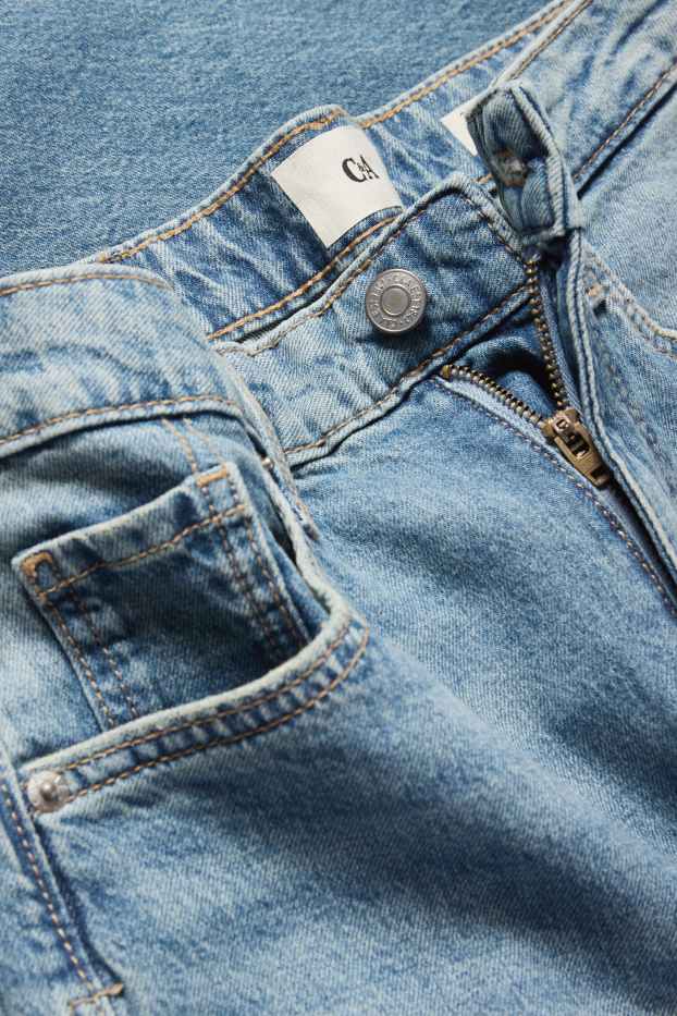 Femmes - Wide leg jean - high waist - jean bleu