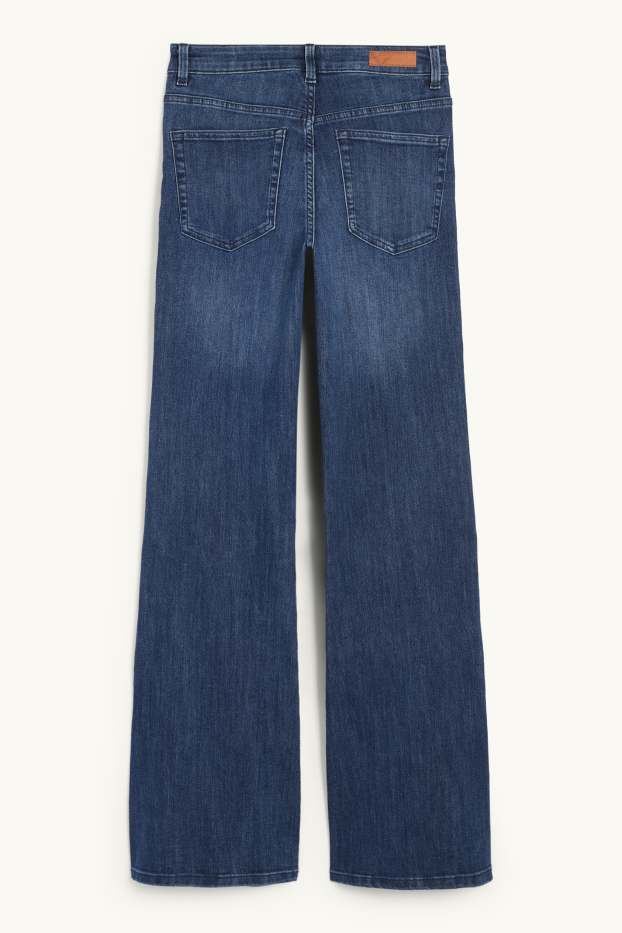 Dona - Flared Jeans - mid waist - texà blau