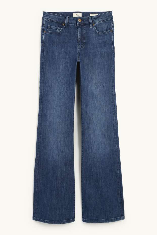 Dona - Flared Jeans - mid waist - texà blau