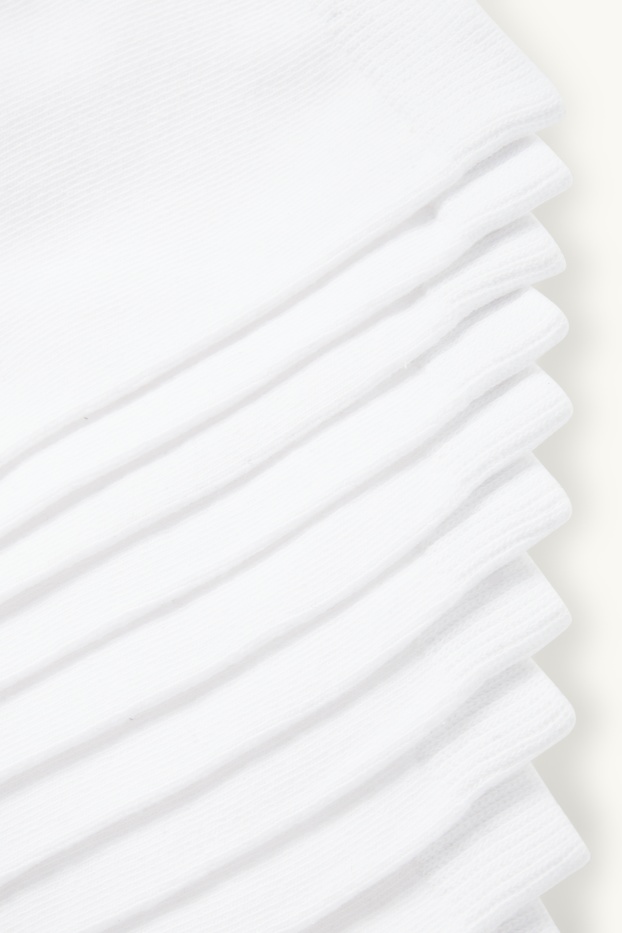 Femmes - Lot de 5 paires - chaussettes - blanc