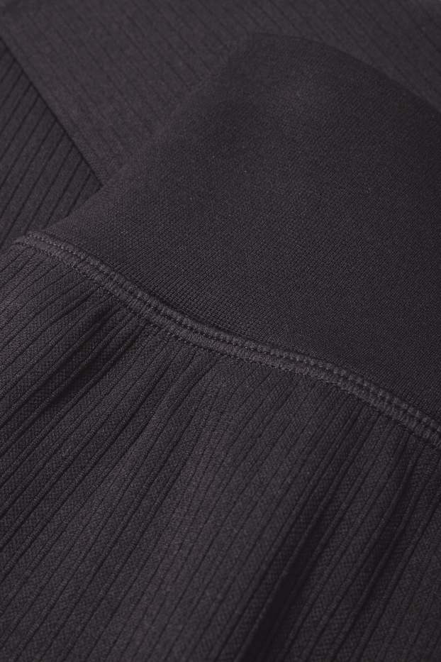 Femmes - Legging de sport - sans coutures - noir